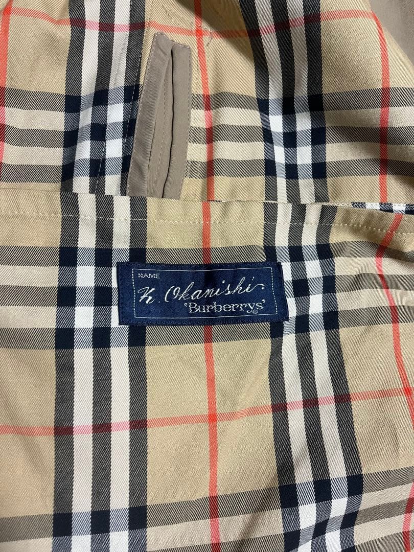 バーバリー　Burberrys トレンチコートノバチェック ダブルブレスト