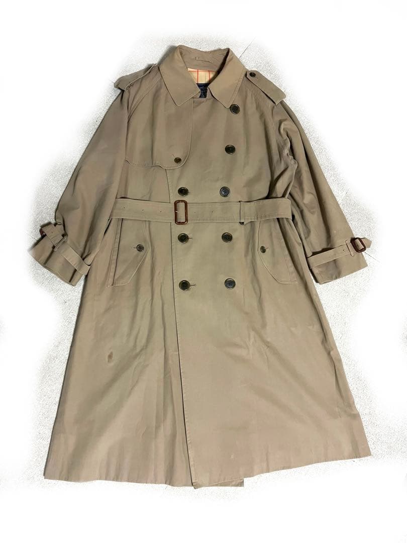 バーバリー　Burberrys トレンチコートノバチェック ダブルブレスト
