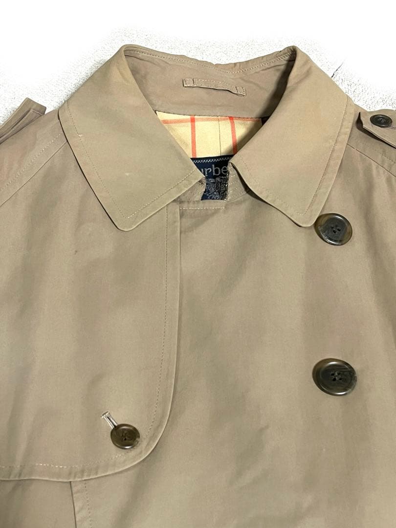 バーバリー　Burberrys トレンチコートノバチェック ダブルブレスト