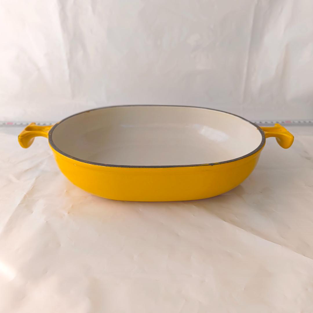 70s ル・クルーゼ オーバル ママ シリーズ イエロー 黄 25cm