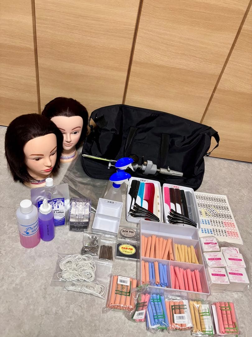 美容師国家試験　ワインディングとオールウェーブ用具セット　まとめ売り