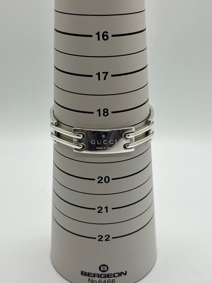 グッチ GUCCI ロゴ プレートリンク ゲート ブレスレット SV925
