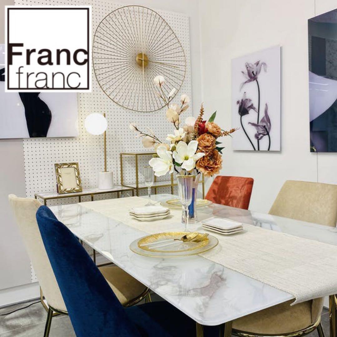 Francfranc フェリシテ ダイニングテーブル 大理石 W160