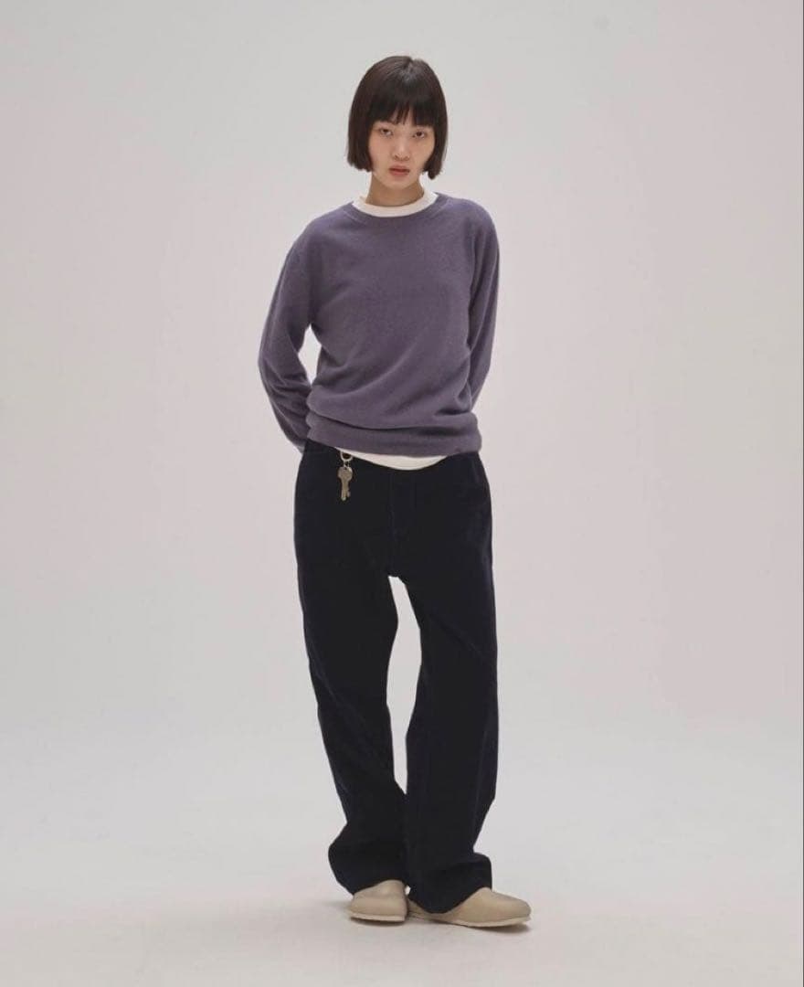 todayful Wool Cashmere Seamless Knit ブルー