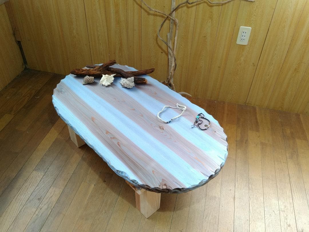 こだわり製作！テーブル・マリンブルー・ハワイアン・ロハス