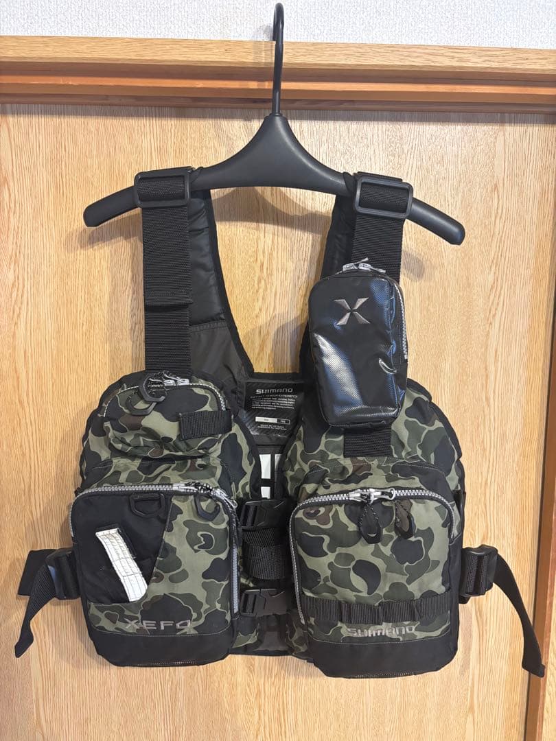 シマノ XEFO ゲームベスト VF-278R カモ 迷彩 フローティングベスト