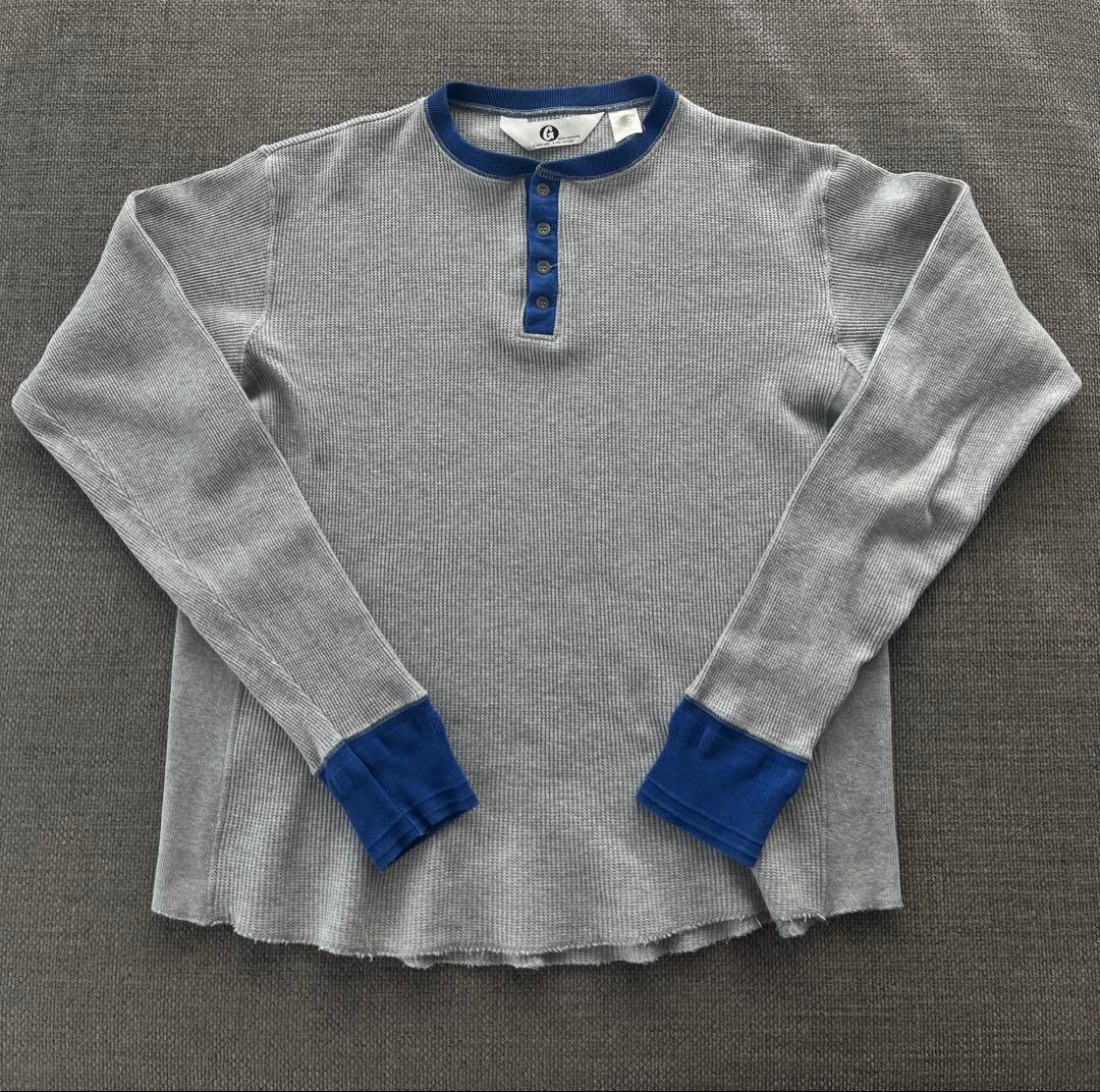 希少90s GOODENOUGH ヘンリーネックワッフル Mサイズ 藤原ヒロシ