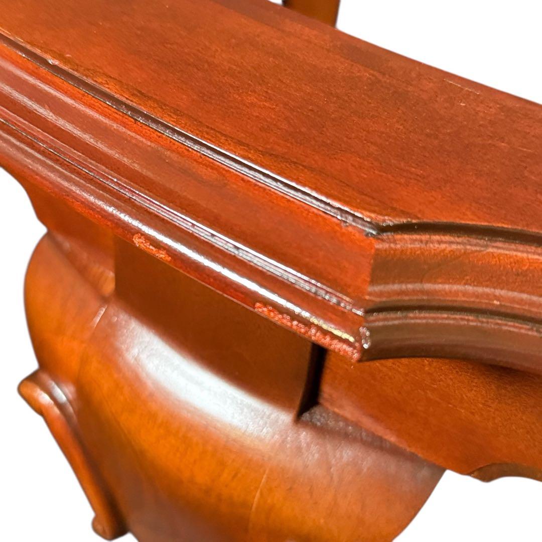 HR783 ETHAN ALLEN ガラストップテーブル　猫脚　コーヒーテーブル