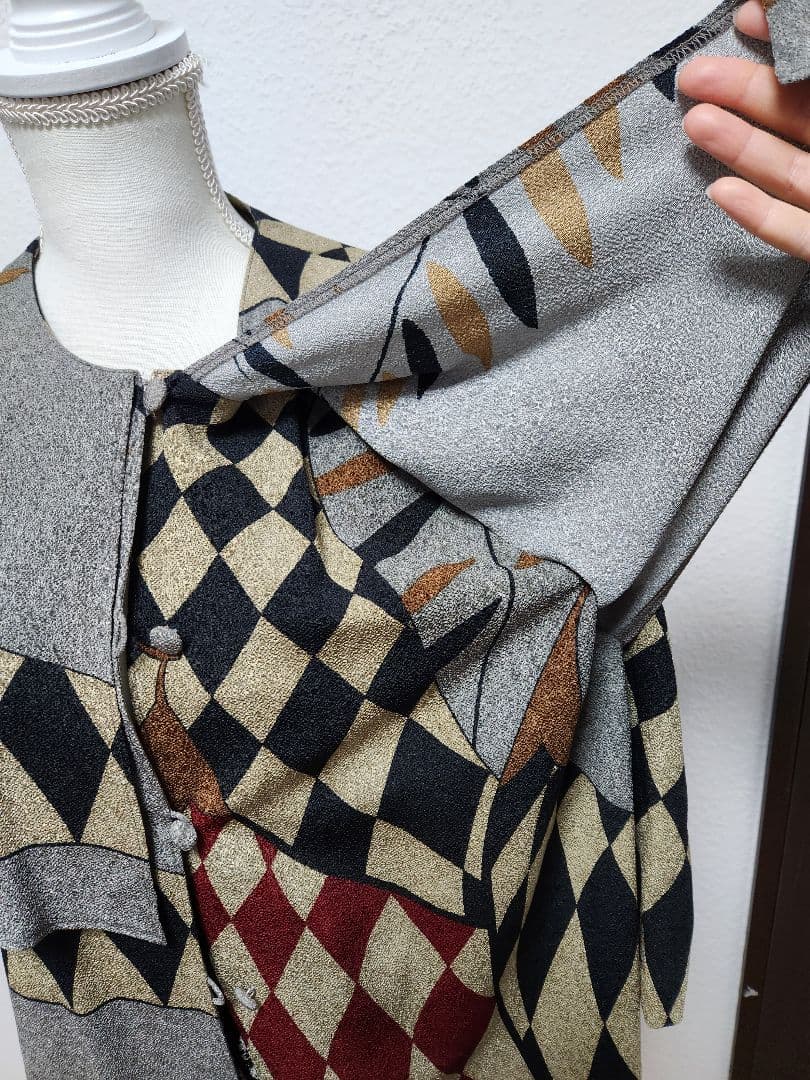 チ*コ様 詩仙堂　ダイヤ柄のアウター