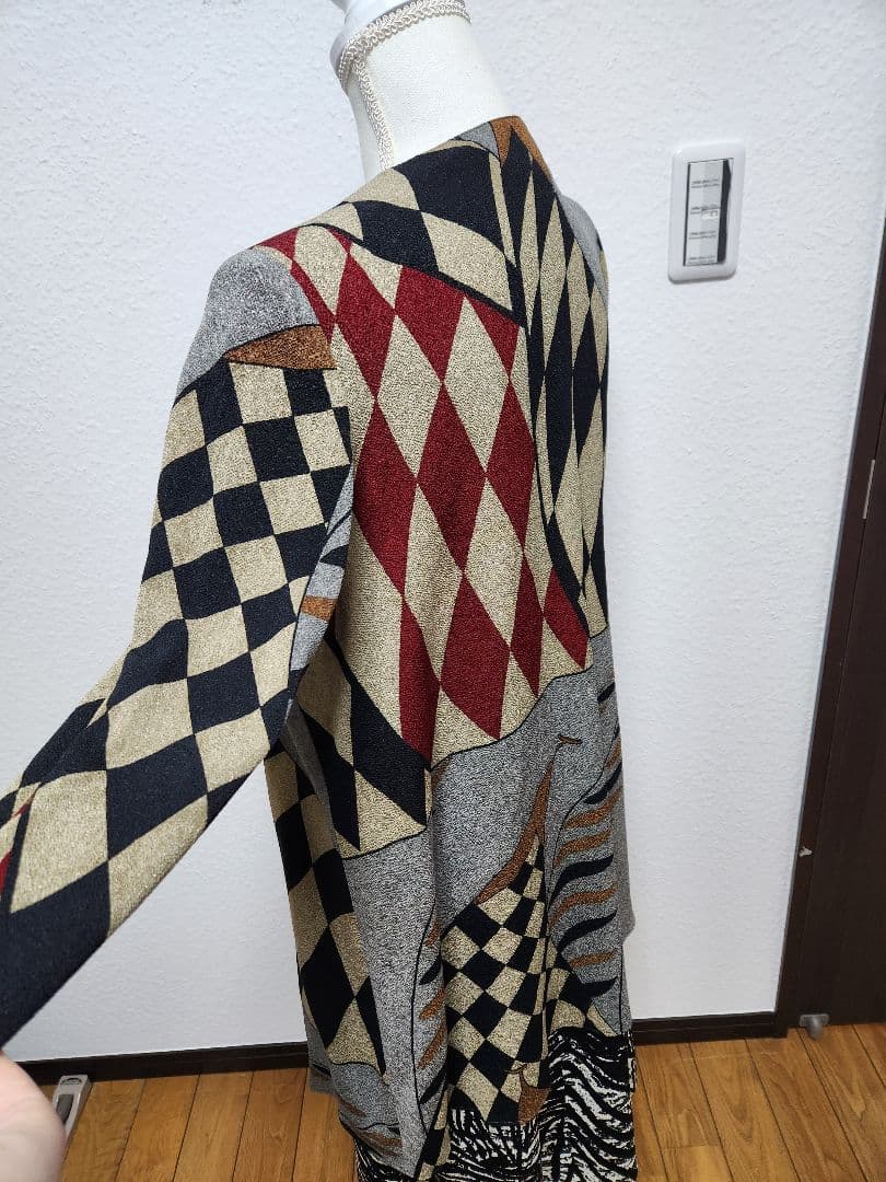 チ*コ様 詩仙堂　ダイヤ柄のアウター