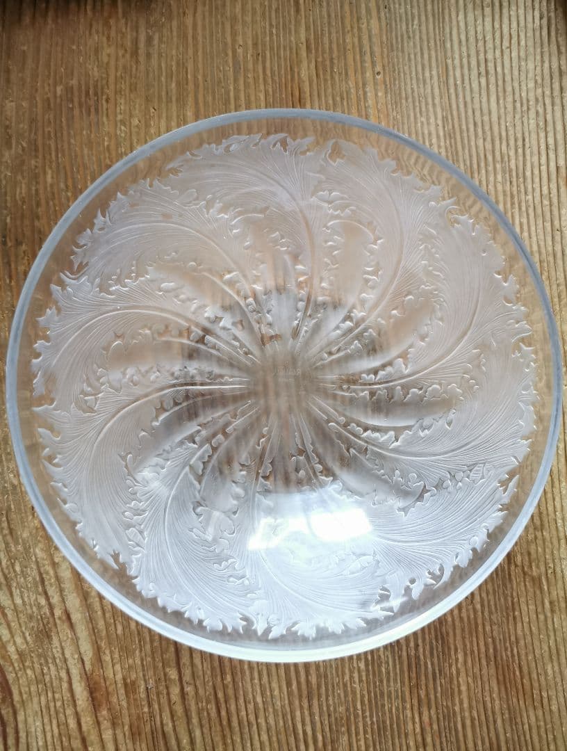 アンティーク ラリック CHICOREE ラージガラスボウル 水深鉢1921年頃