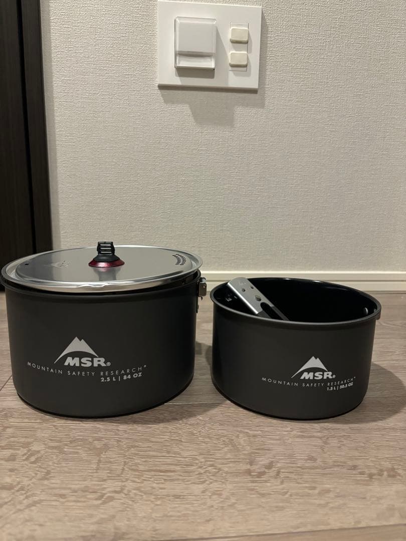 【新品】MSR セラミック2ポットセット　2.5L 1.5L