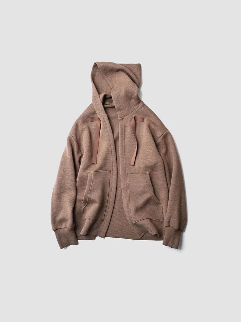 【新品】POSTELEGANT コットンカシミヤニットフーディ