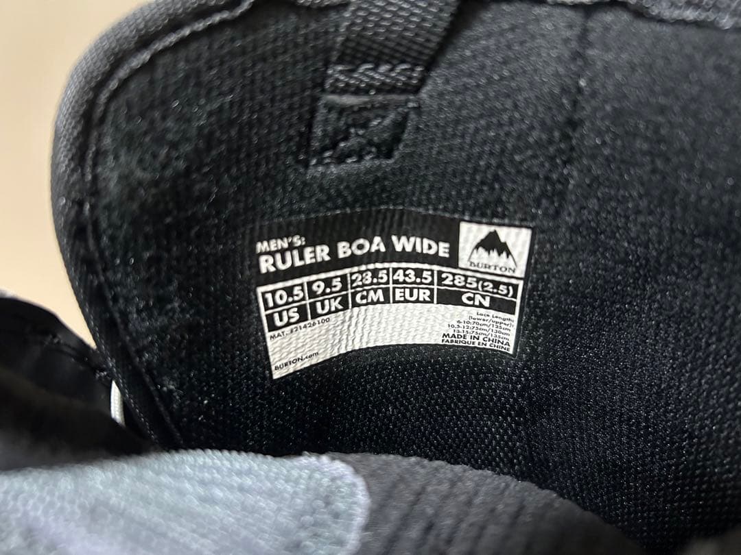 BURTON RULER WIDE BOA ケース付き！