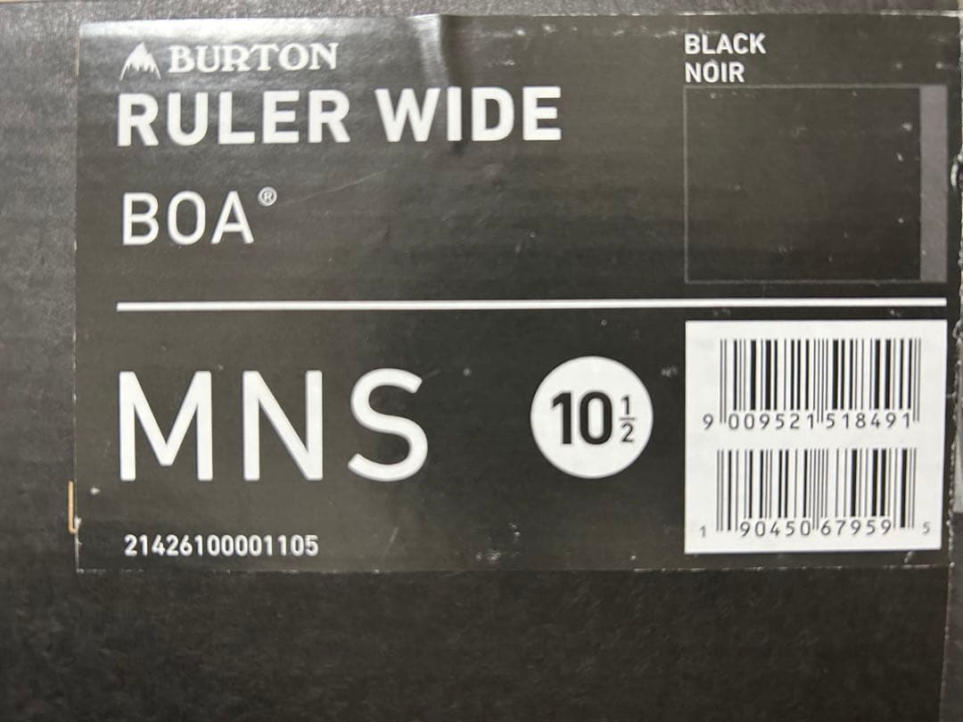 BURTON RULER WIDE BOA ケース付き！