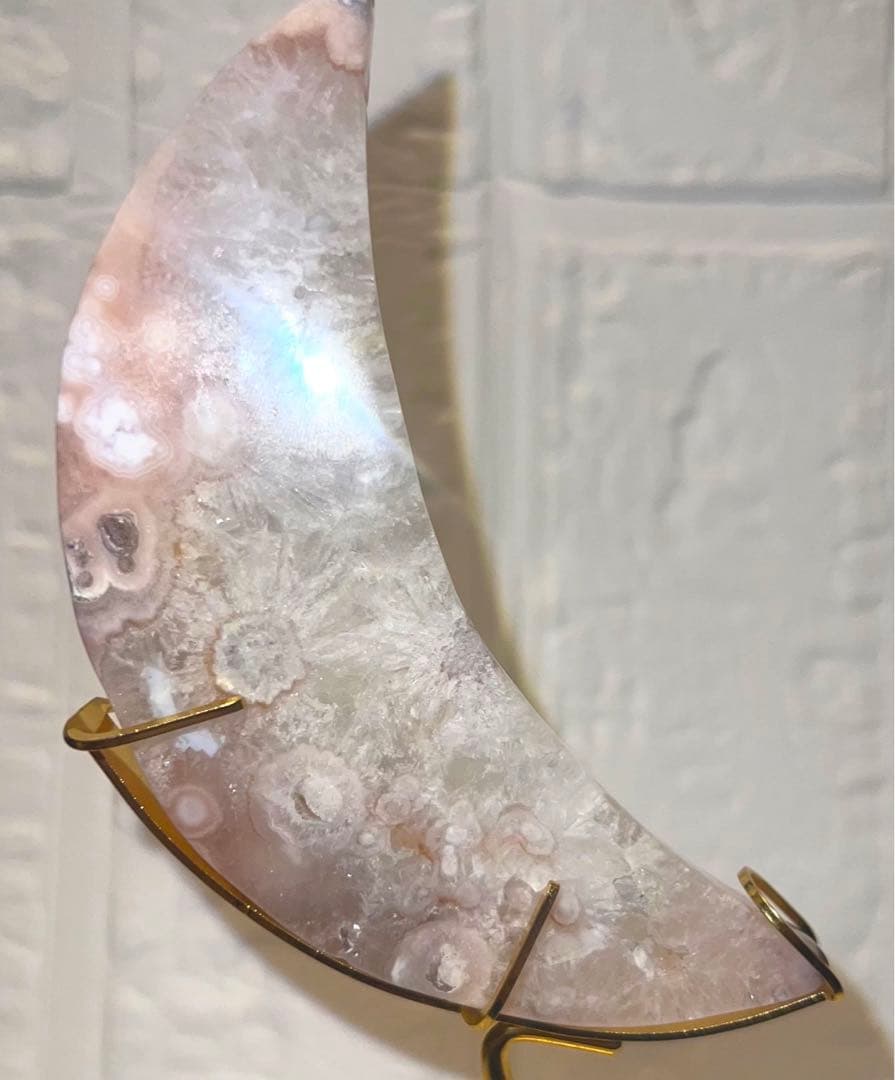 I⭐️月⭐️ピンク桜瑪瑙⭐️桜瑪瑙⭐️花瑪瑙⭐️フラワーアゲート⭐️チェリーブロッサム⭐️