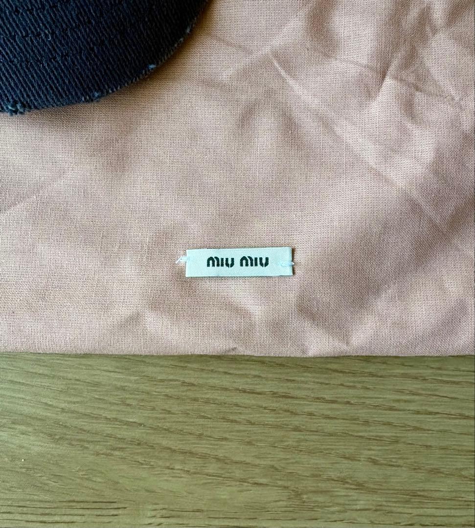 cota レア miu miu キャップ デニム ヴィンテージ加工 L