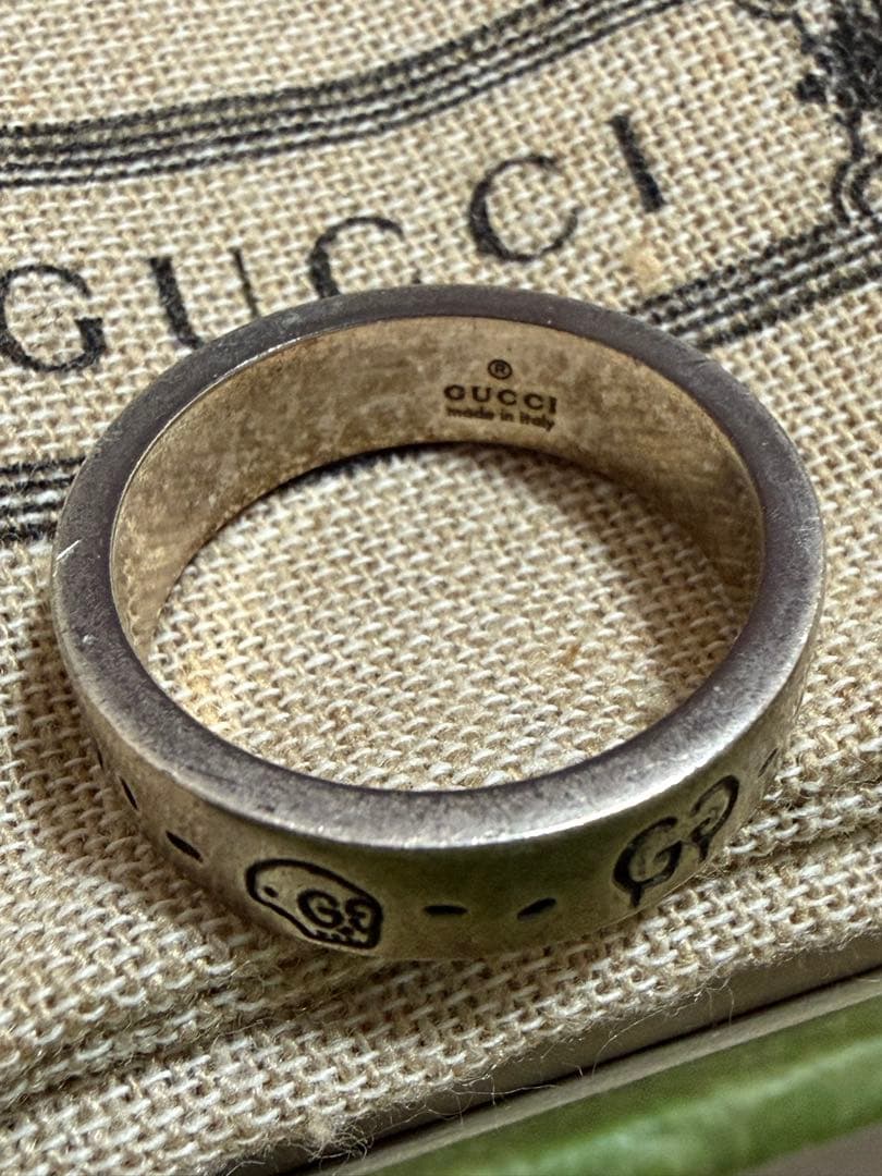 GUCCI グッチ ゴースト アイコン リング 19号