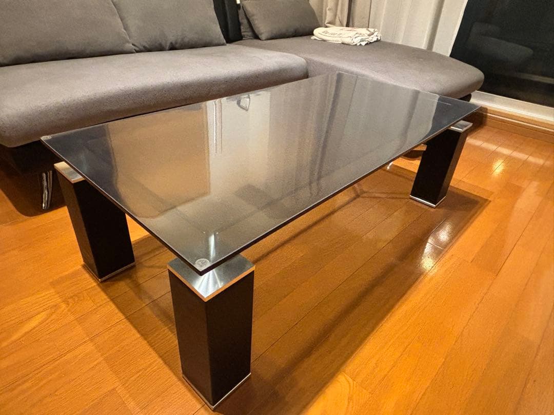 K*様 ガラス製長方形センターテーブル