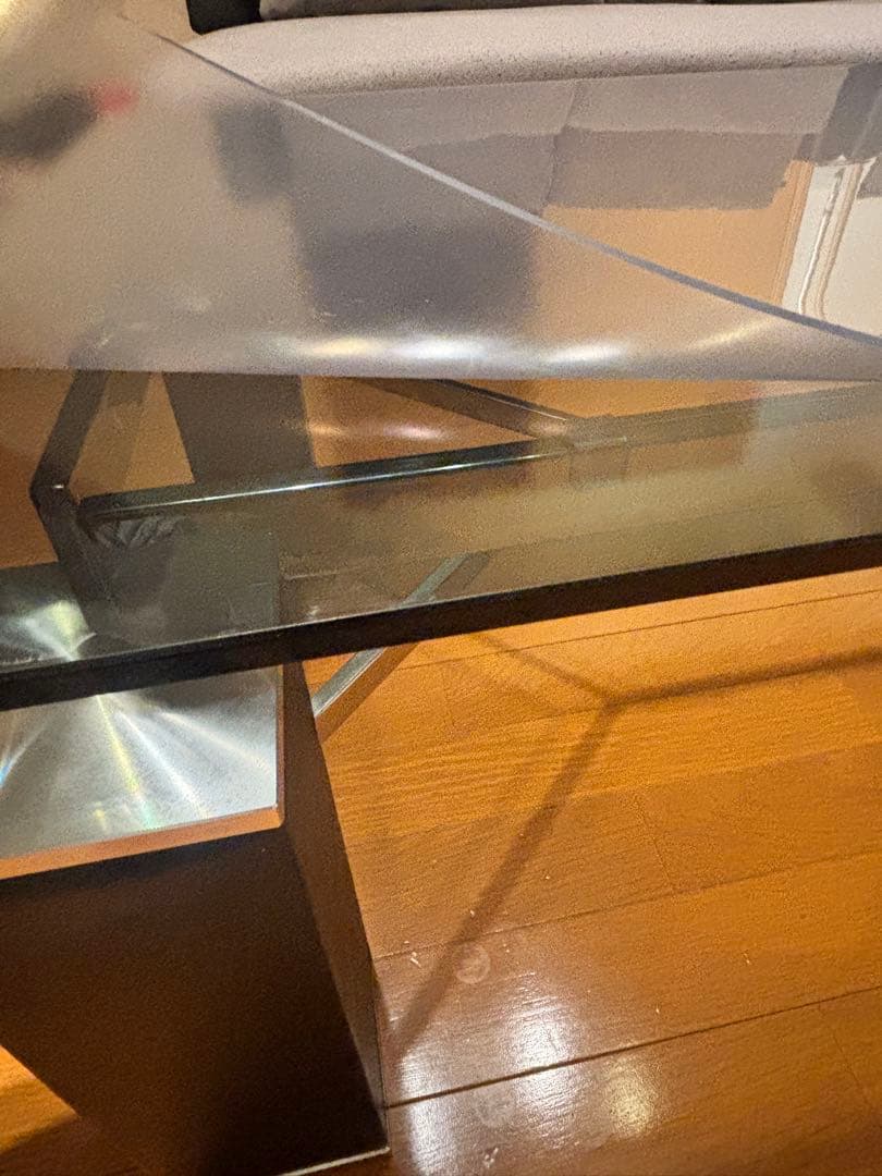 K*様 ガラス製長方形センターテーブル