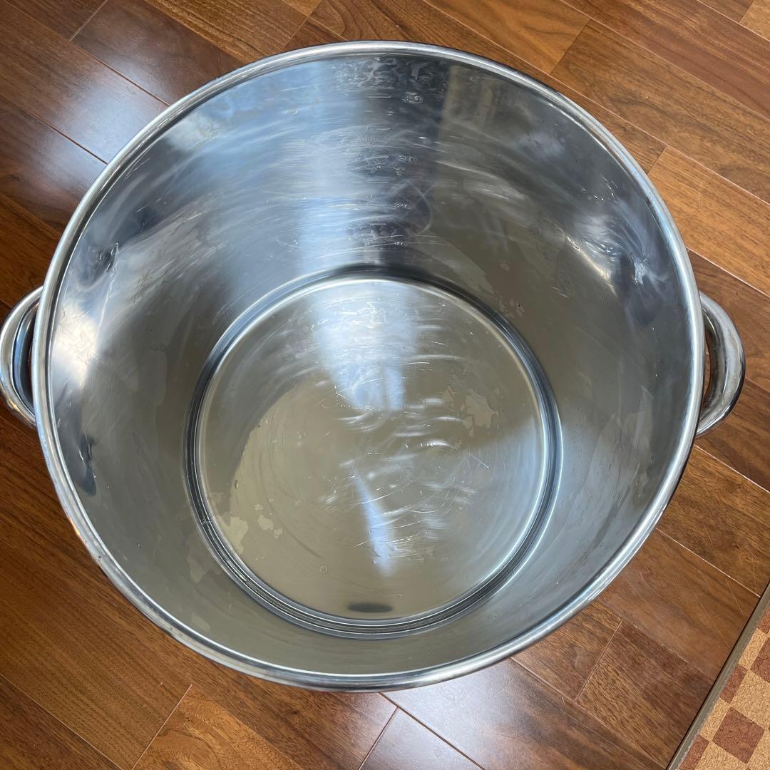 ステンレス寸胴鍋 39cm 蓋付き