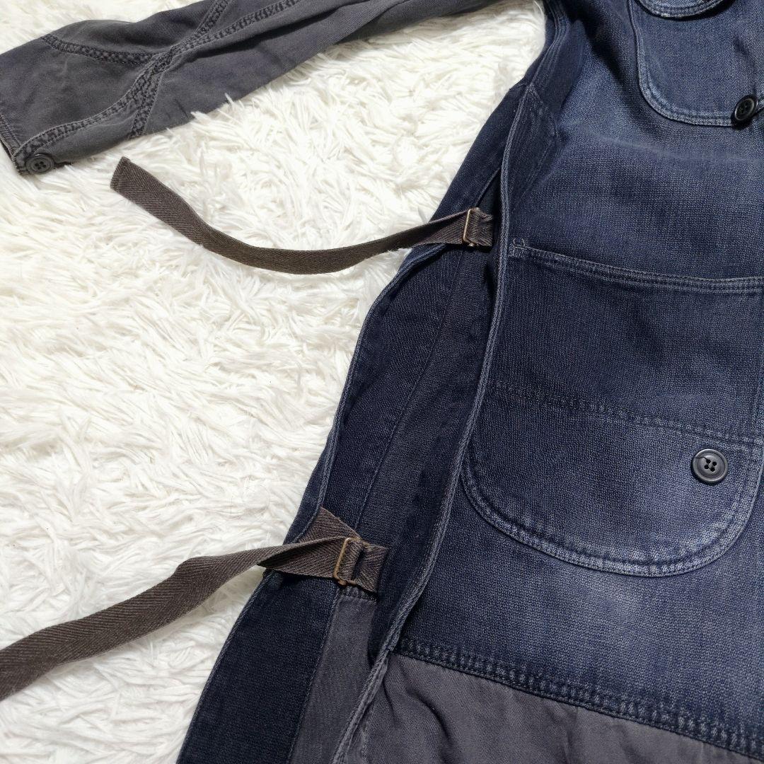 ■希少■ミハラヤスヒロ デニム 切り替え スプリングコート 変形 44