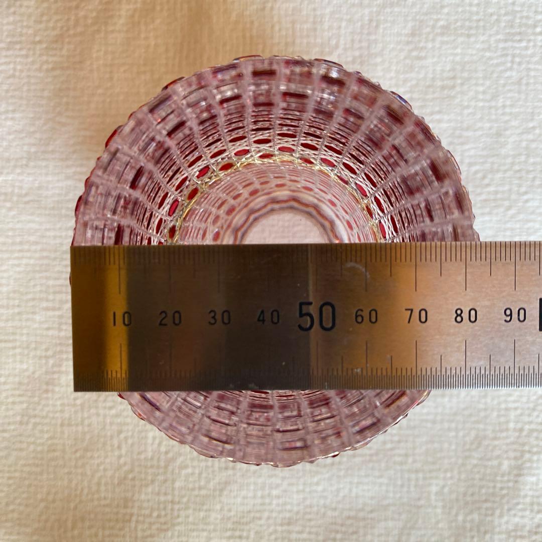 美品✨廃盤品✨WAKO 和光　カガミクリスタル　江戸切子　花生　花瓶