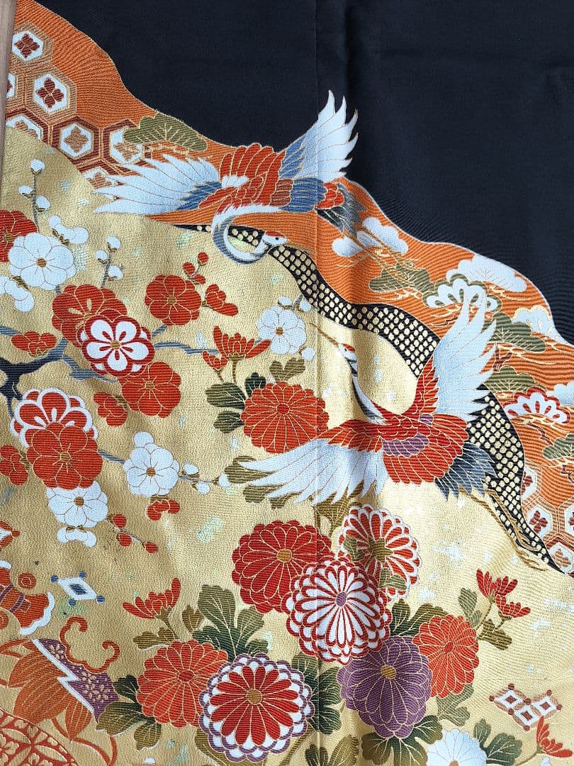 着物リメイクワンピース3685