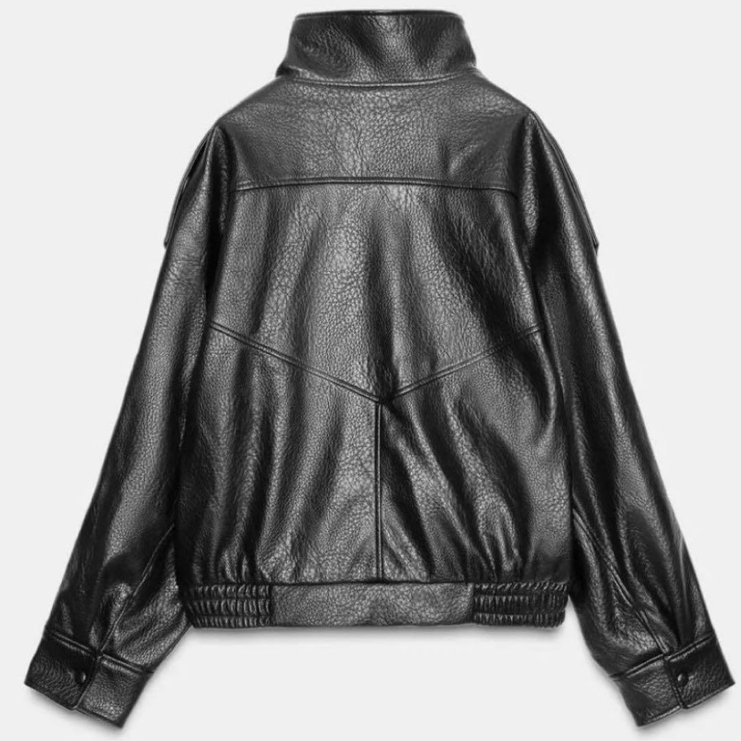 タグつき！ZARA フェイクレザージャケット Sサイズ