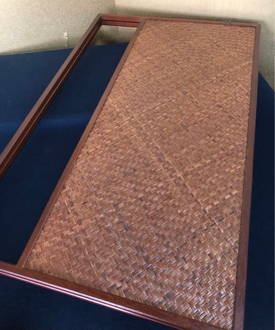 《R》風炉先屏風 両面使い 独楽繋 網代 元箱　1f