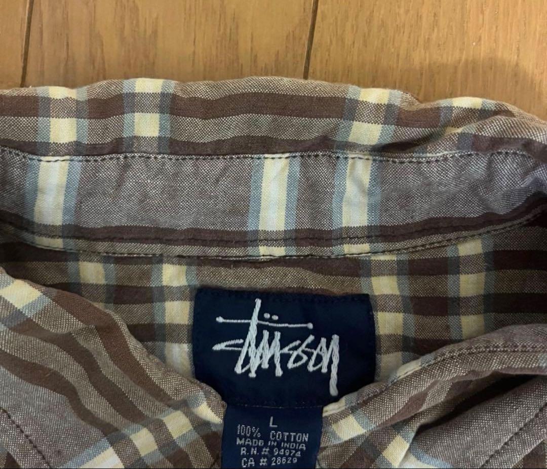 2*7様 90s Old stussy 紺タグ ネルシャツ
