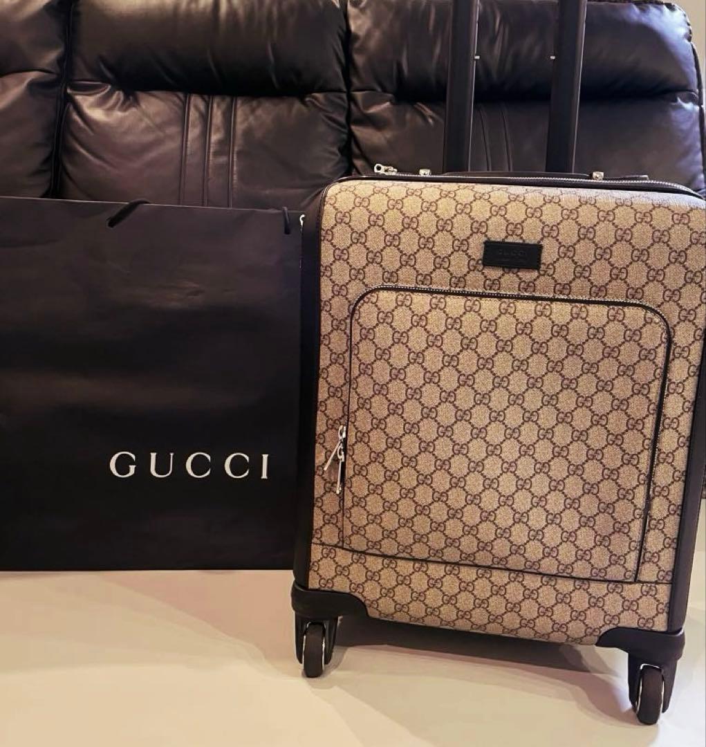 【大幅値下げ！レア希少美品／機内持込】GUCCIグッチGGキャリーキャリーケース