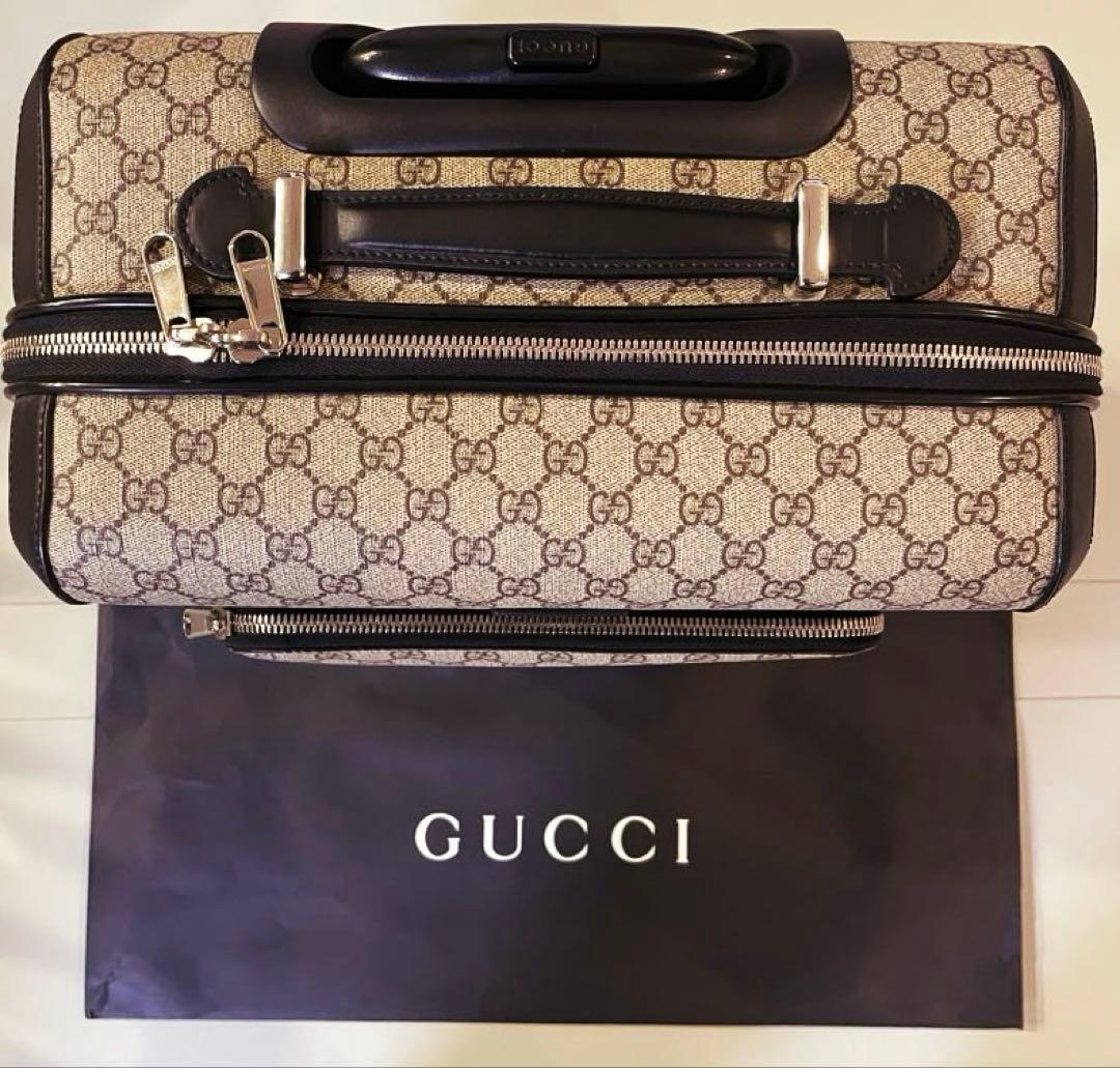 【大幅値下げ！レア希少美品／機内持込】GUCCIグッチGGキャリーキャリーケース
