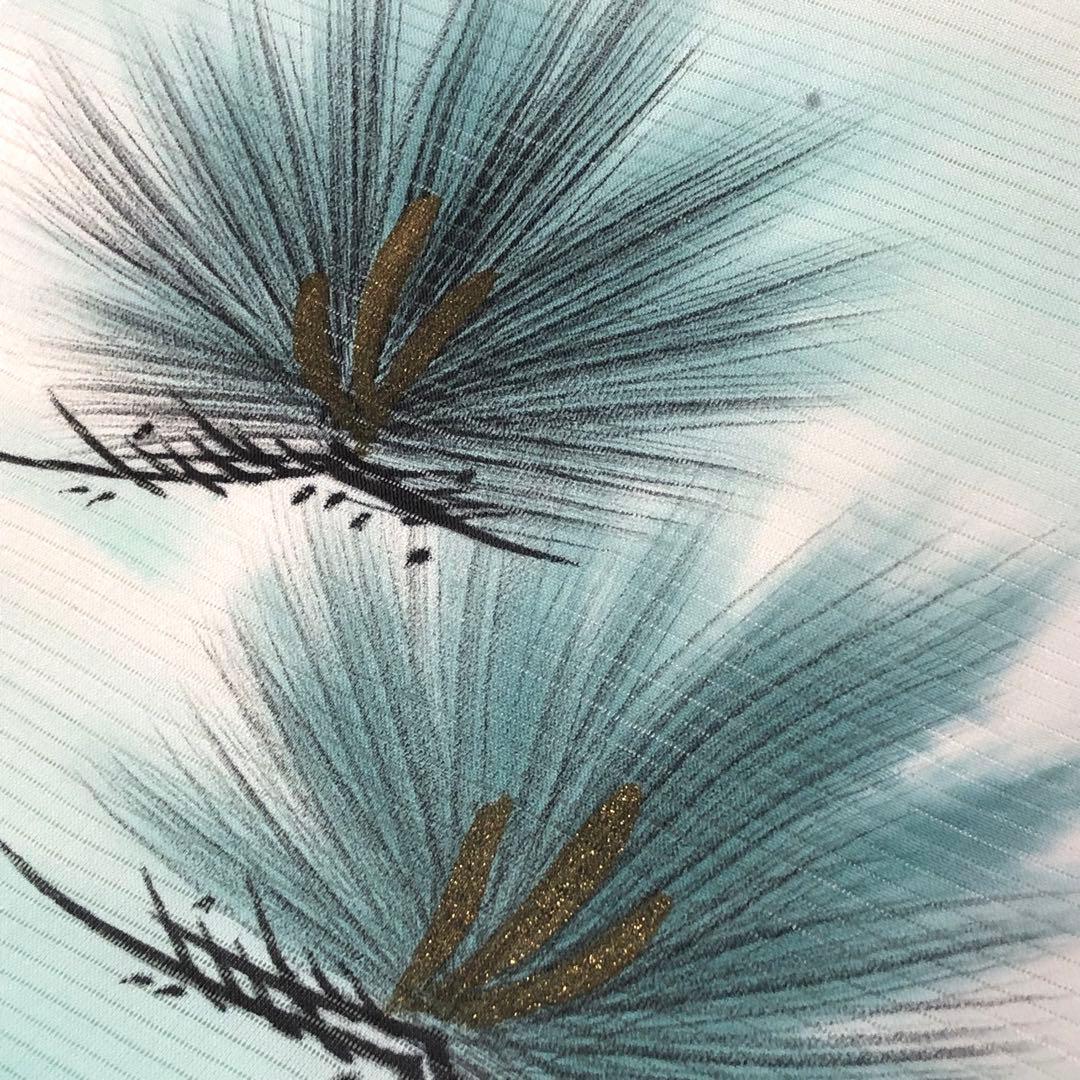 子供着物 お宮参り 夏物 絽 七五三 3歳 祝着 鶴 遠山に城 CK-7362