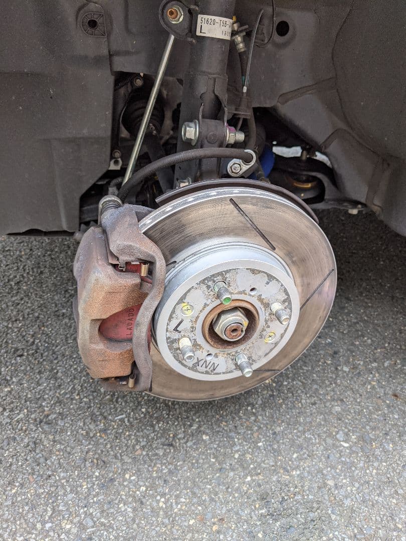 無限 フィット3 ブレーキローター 5本スリット