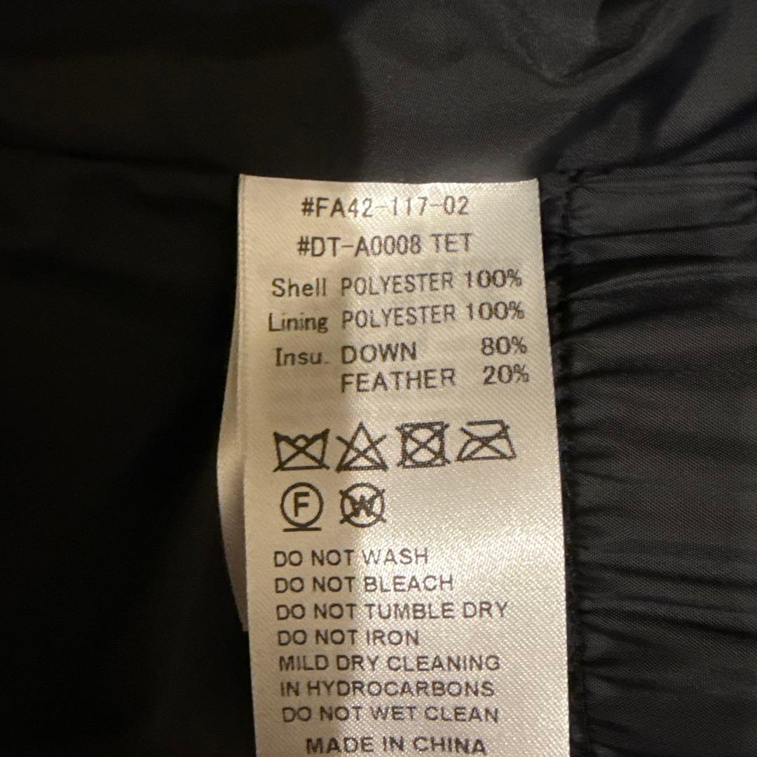 DANTON フードダウンジャケット ベージュ　フリークスストア　s