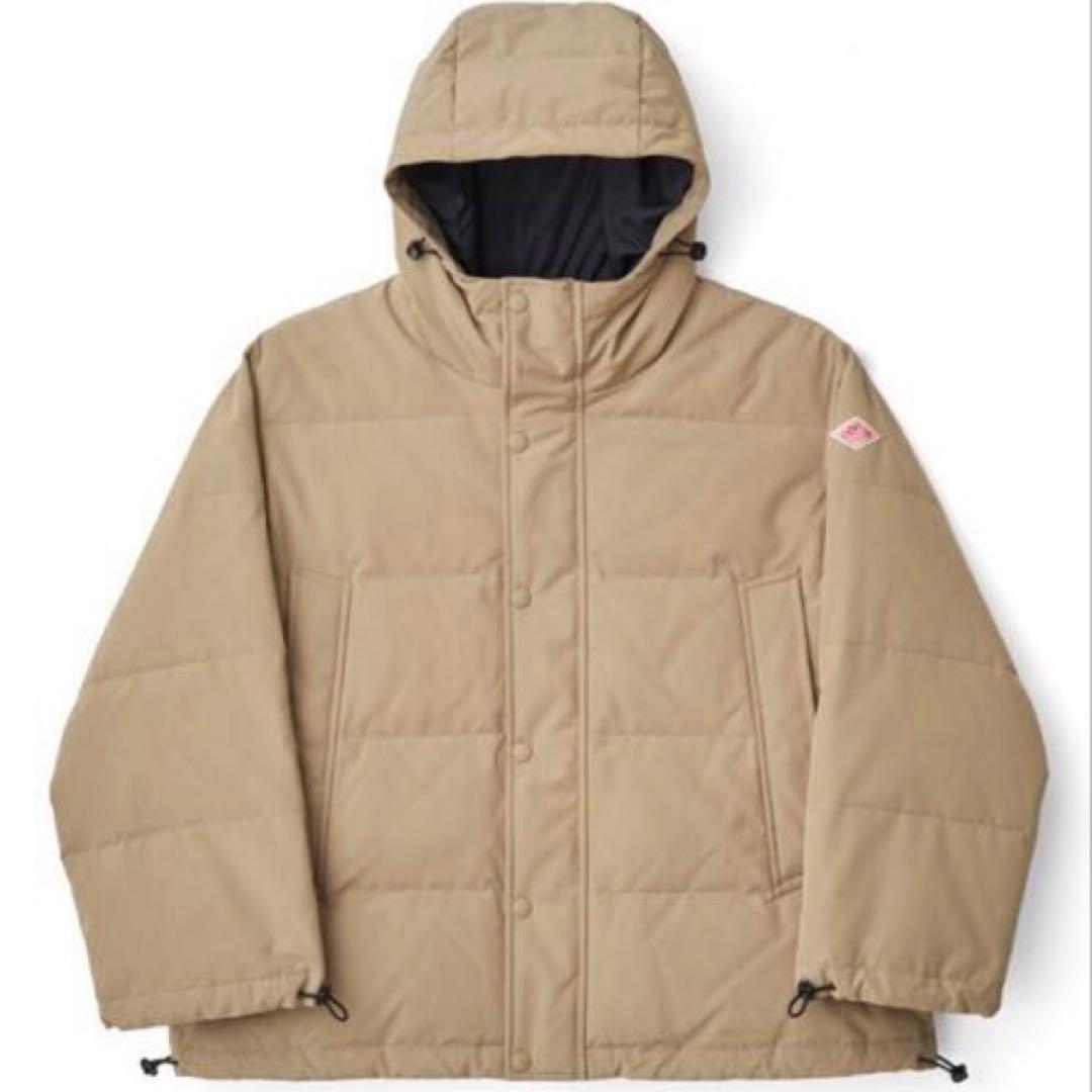 DANTON フードダウンジャケット ベージュ　フリークスストア　s