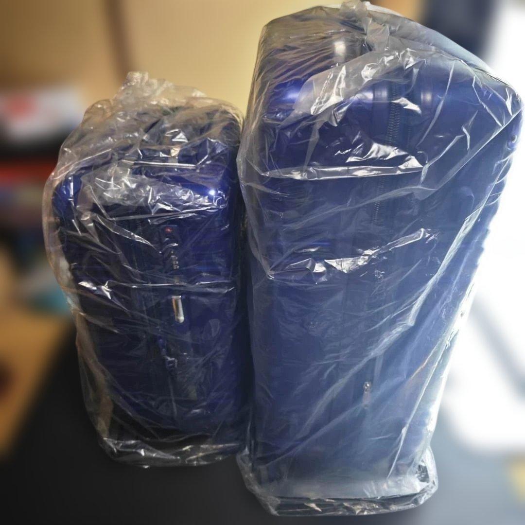 新品 スーツケース 3点セット ネイビー 拡張機能付き TSAロック搭載