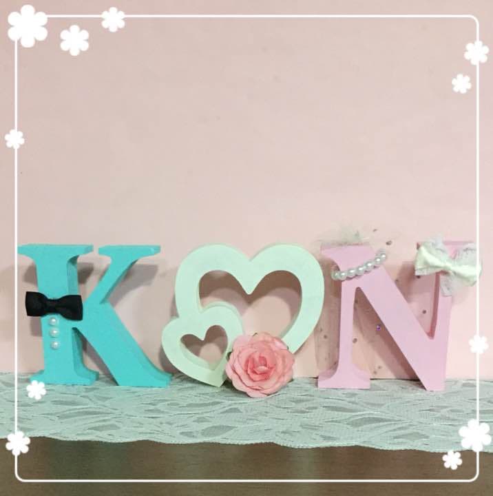 なち様確認用♡ウエディングバージョン・イニシャルオブジェ