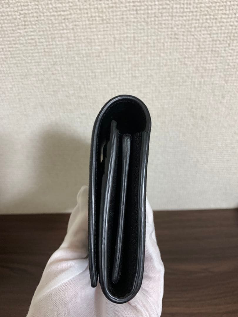 サンローランパリ レザー ロングウォレット 長財布 ブラック 414567