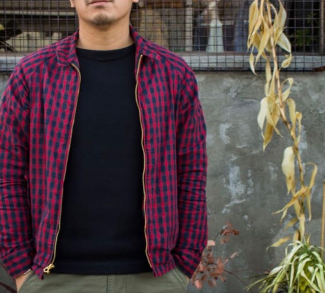 boncoura スイングトップ　タータンチェック