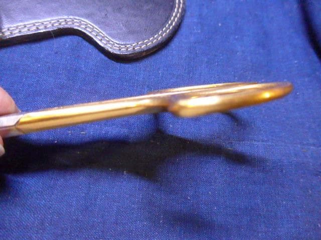 全長24センチ　ドイツ　ゾーリンゲン／DORKOの美しいハサミ　皮のケース付き