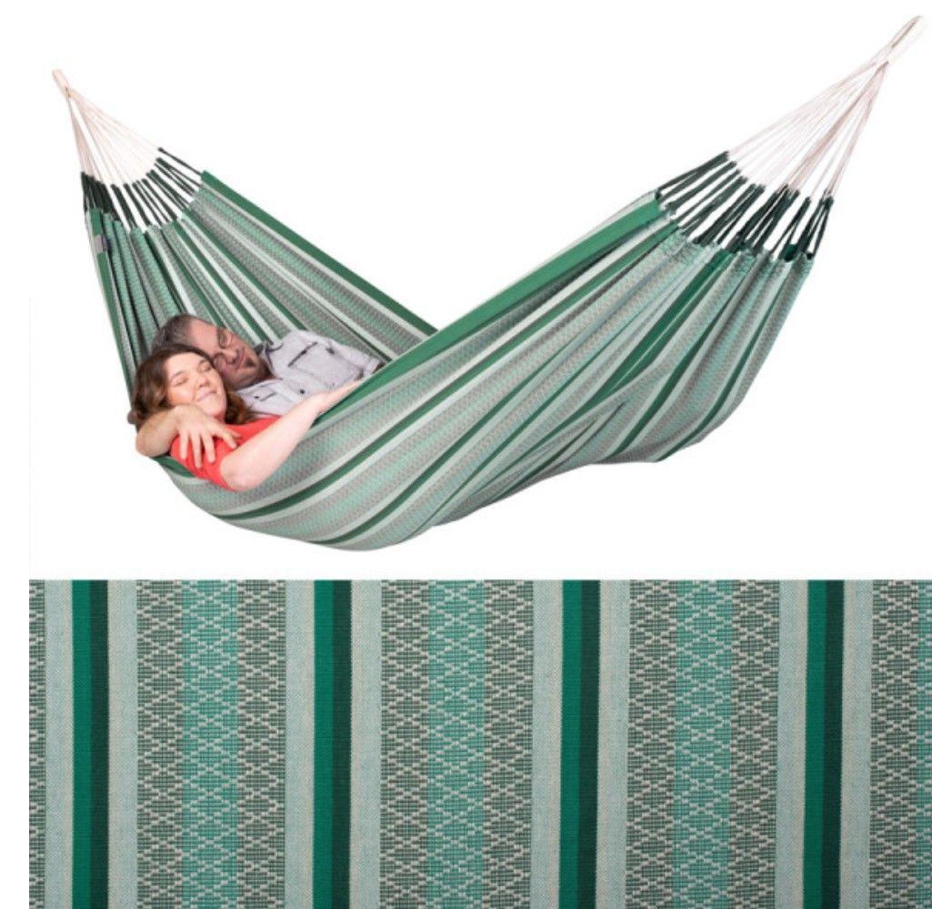 ダブルサイズハンモック(グリーン)＋スタンドセット