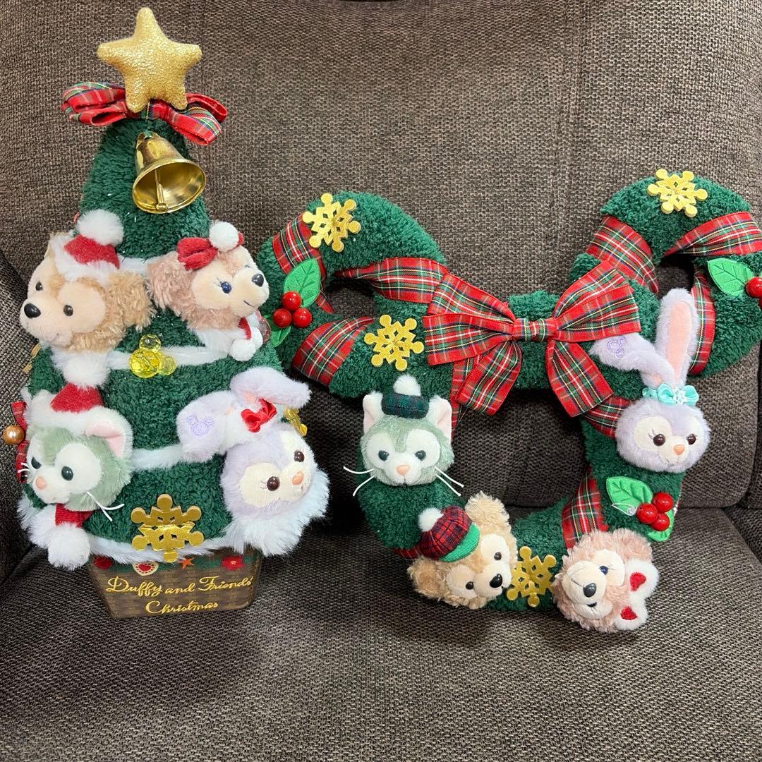 ディズニーシー　ダッフィー&フレンズ　クリスマスツリー&クリスマスリース