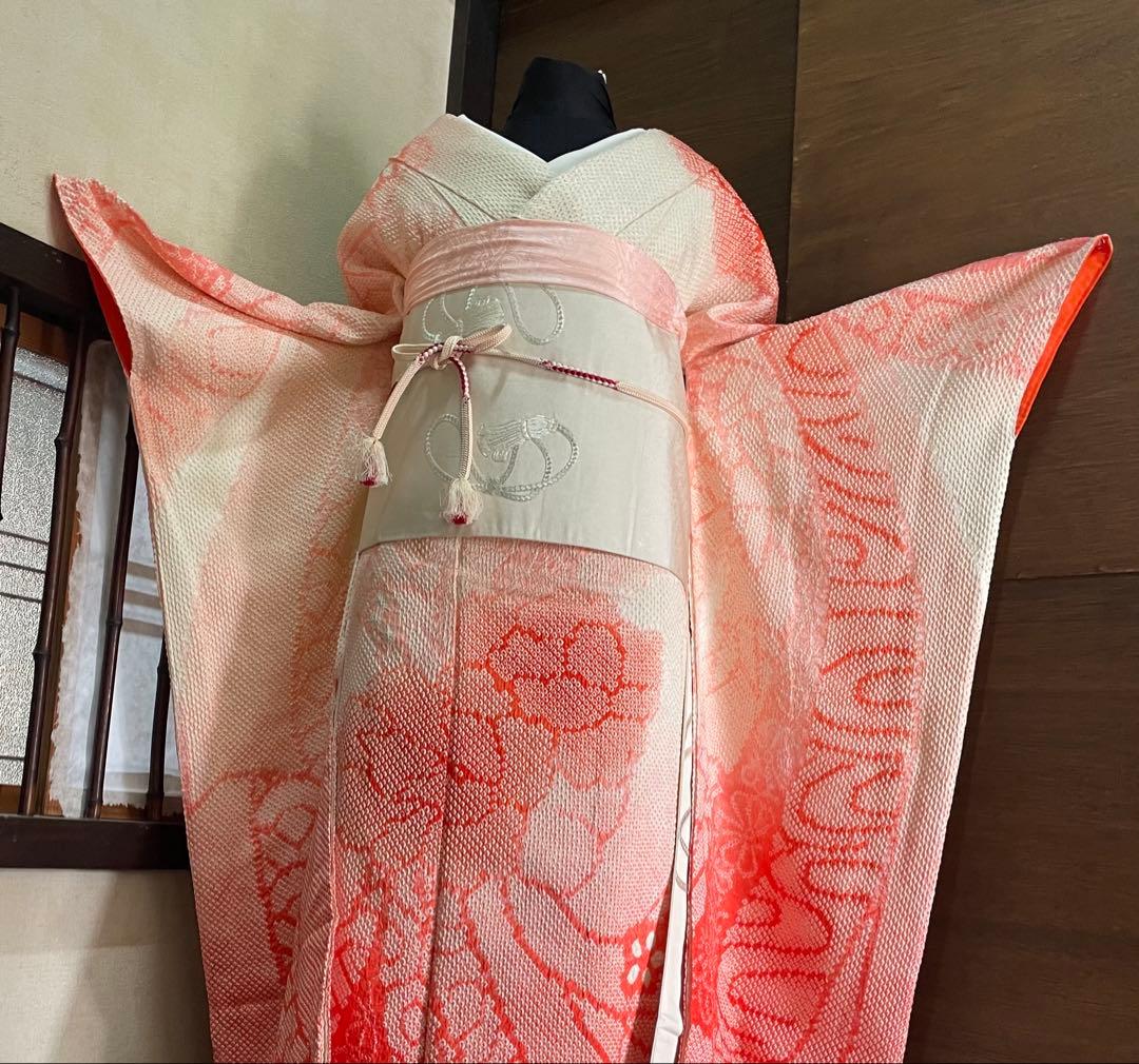 振袖 フルセット6点サイズM〜Ｌ豪華総絞りやまと正絹