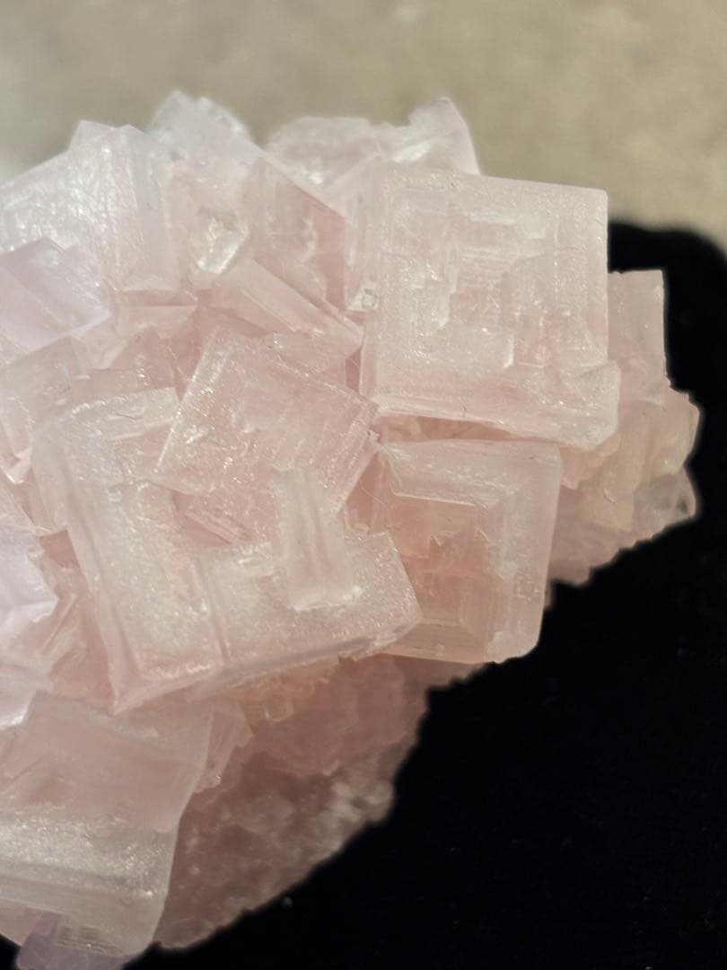 ピンクハライト　岩塩　結晶