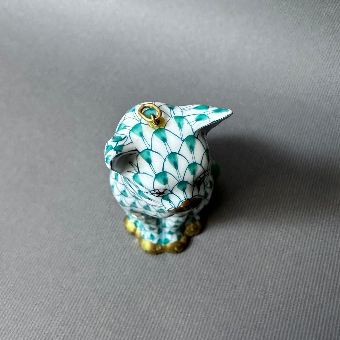 希少FIRST EDITION 初回生産　Herend フィギュリン　猫　置物