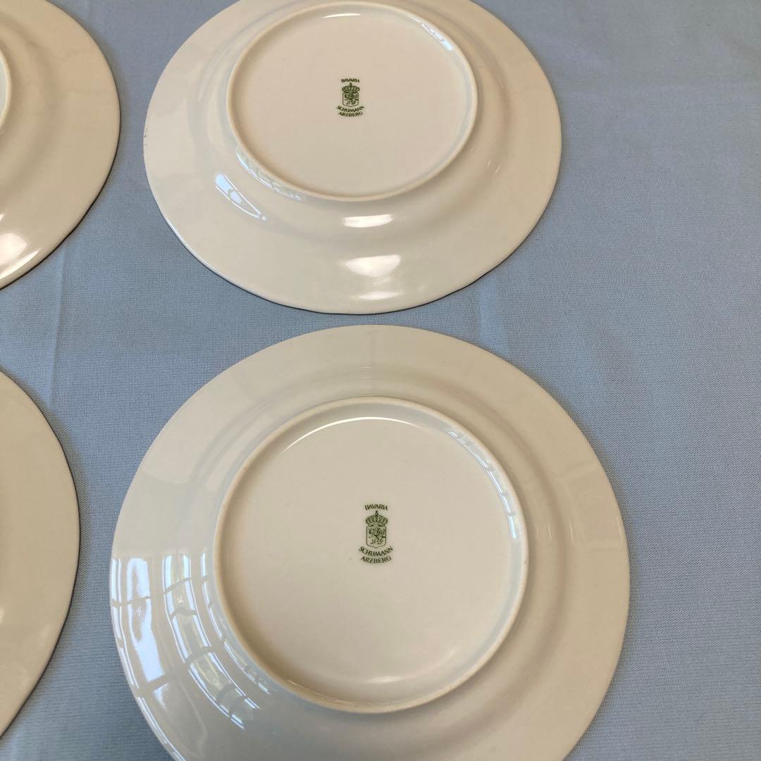 ドレスデンフラワー シューマンババリア プレート 4枚セット　17.5㎝