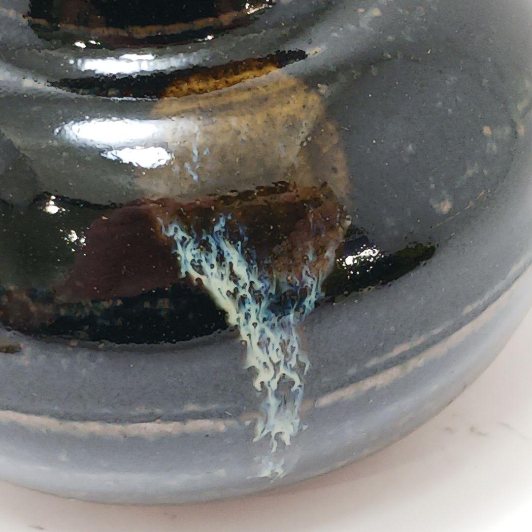 Y2904-5 茶道具 松本鐵山 大名物写 羽室文琳茶入 共箱・仕覆　#13