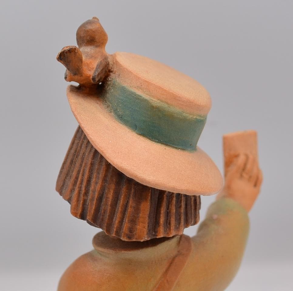 ラブレター　アンリ　ANRI　サラケイ　木彫り人形　イタリア　16.5ｃｍ